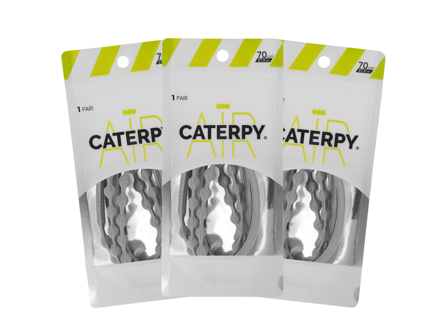 Caterpy Air- 休閒免綁波波鞋帶 (三對)