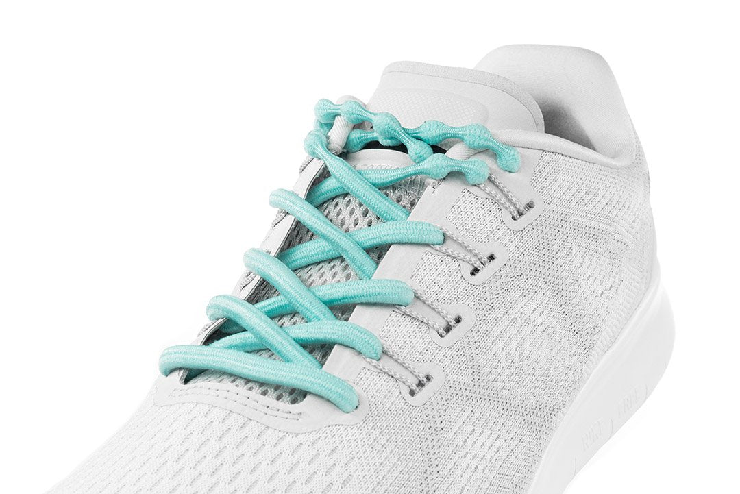 Glacier Blue Sport Casual Caterpy No Tie Laces