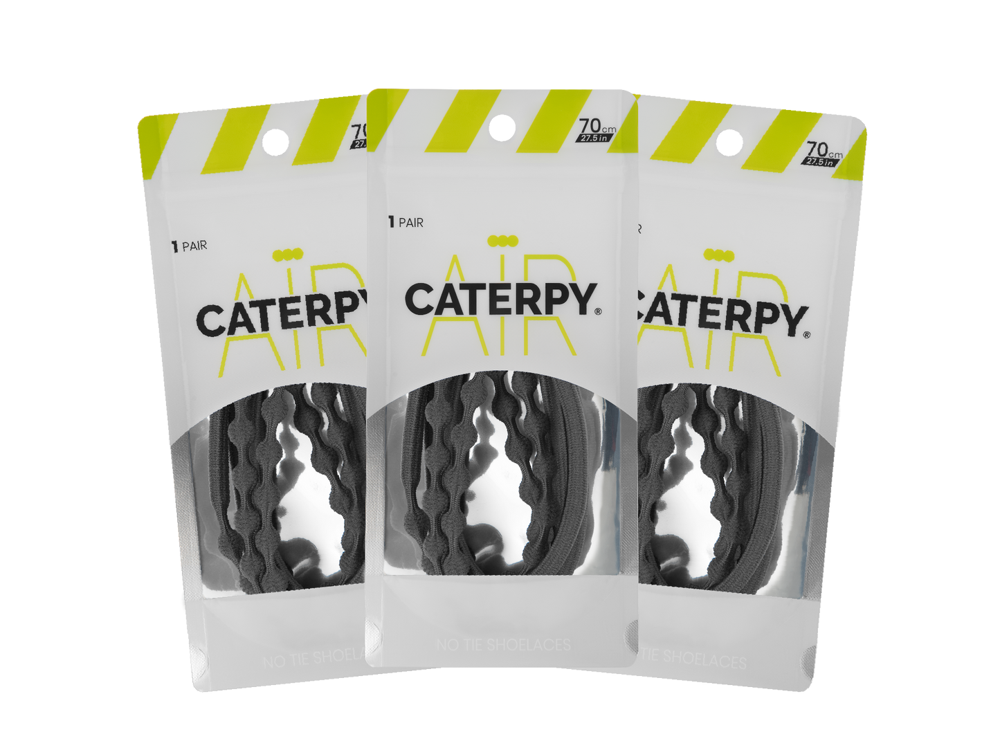Caterpy Air- 休閒免綁波波鞋帶 (三對)