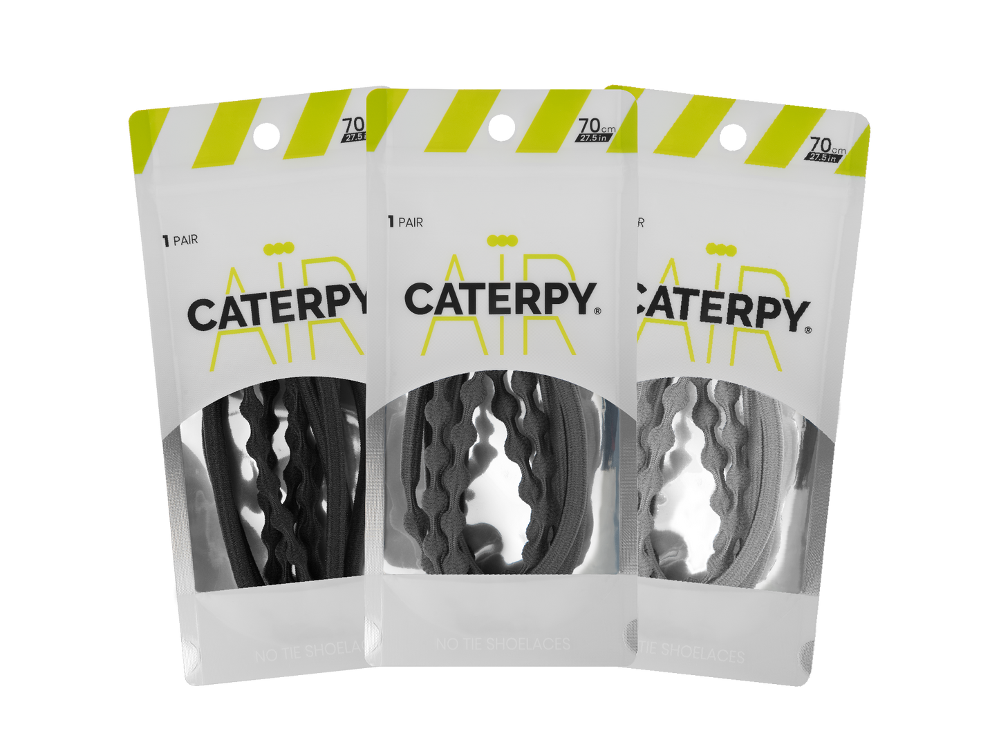 Caterpy Air- 休閒免綁波波鞋帶 (三對)