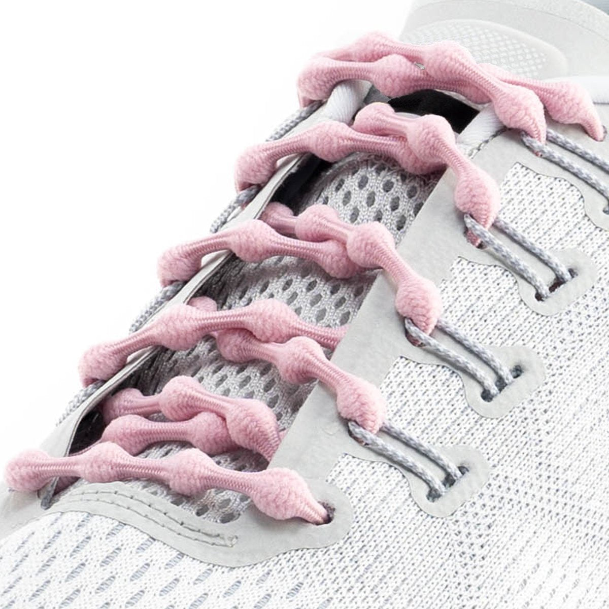 bubblegum pink elastic Caterpy No Tie Shoelaces