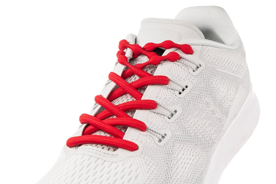 Red Sport Casual Caterpy No Tie Laces