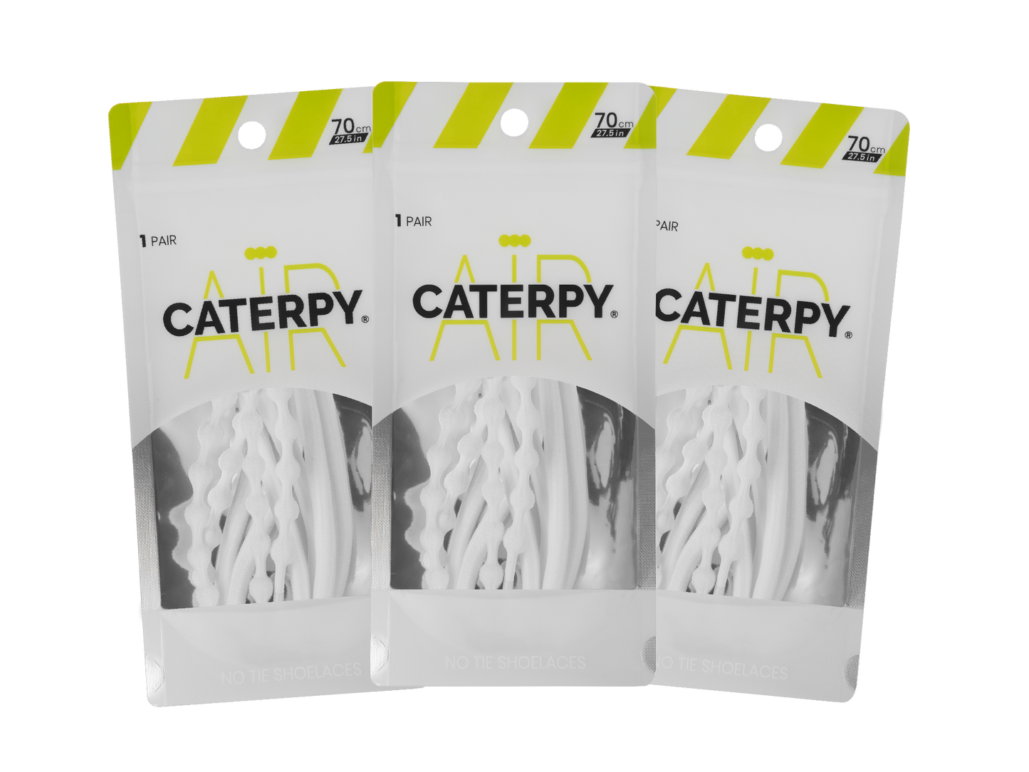 Caterpy Air- 休閒免綁波波鞋帶 (三對)