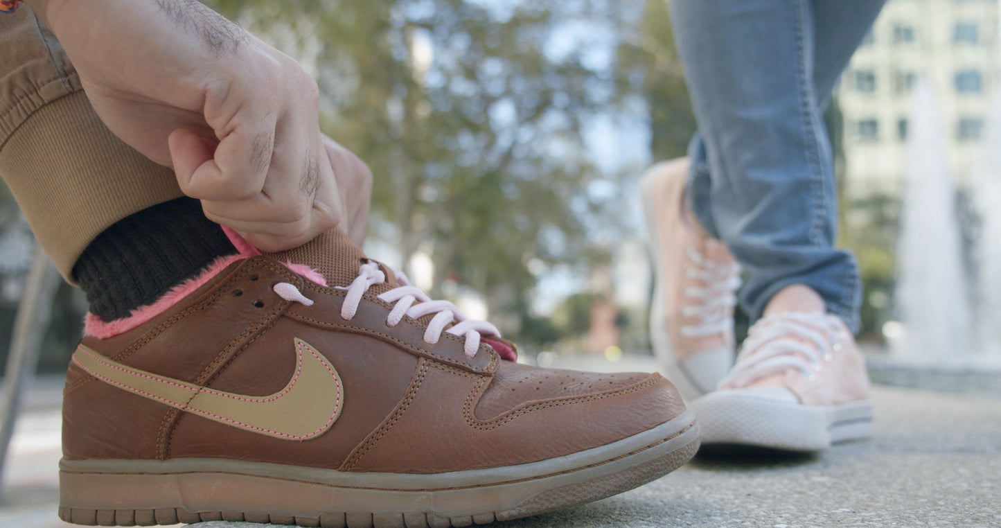 pink Casual Caterpy No Tie Laces