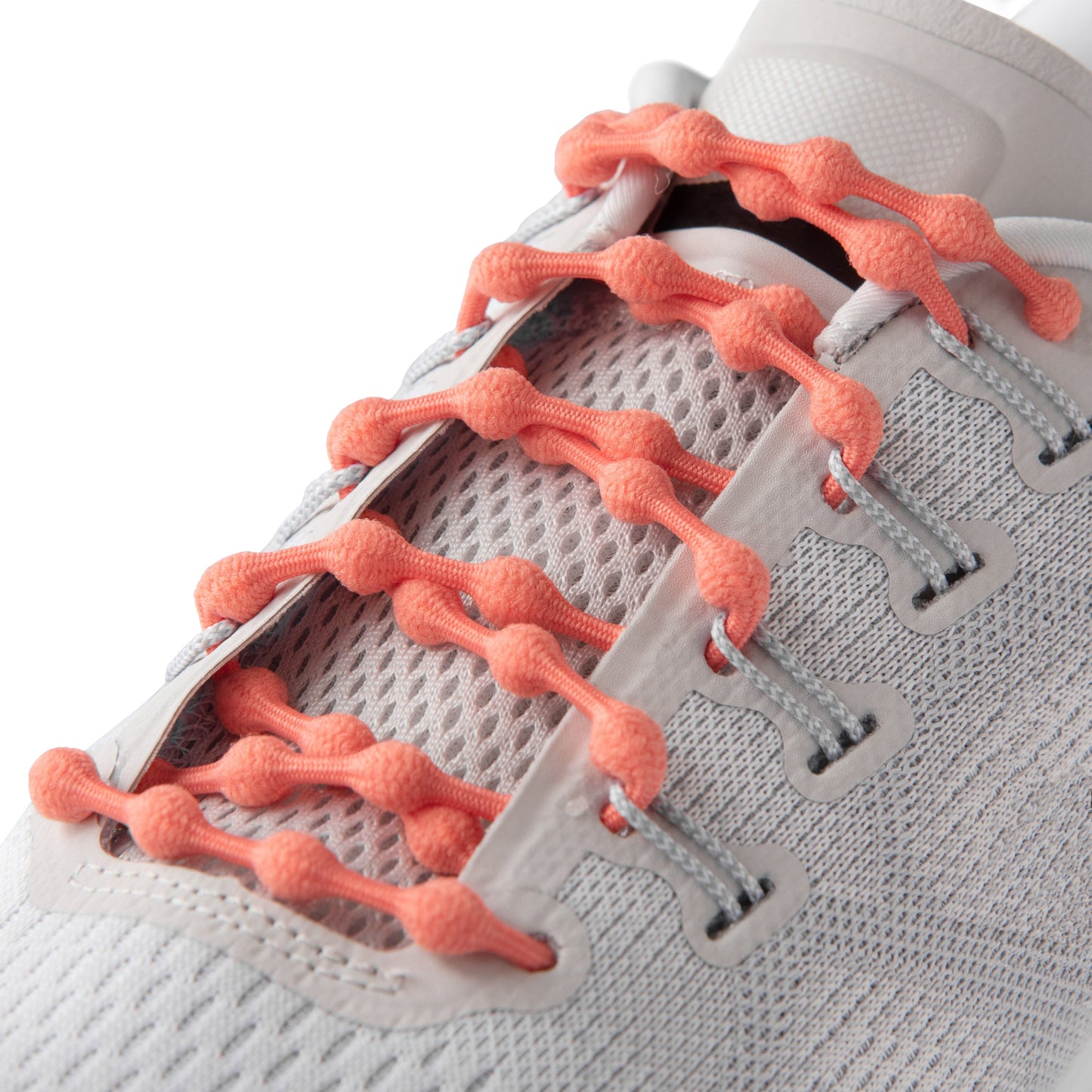 coral reef elastic Caterpy No Tie Shoelaces