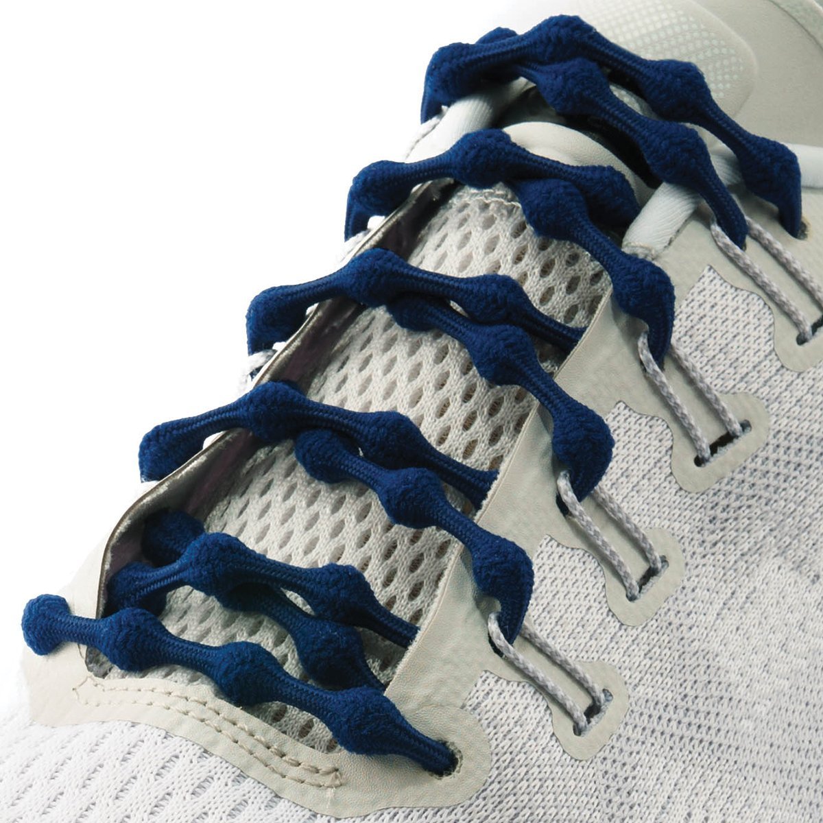 blue elastic Caterpy No Tie Shoelaces