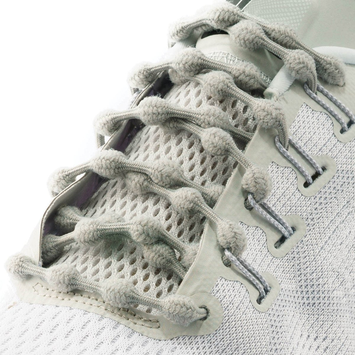 ghost gray elastic Caterpy No Tie Shoelaces