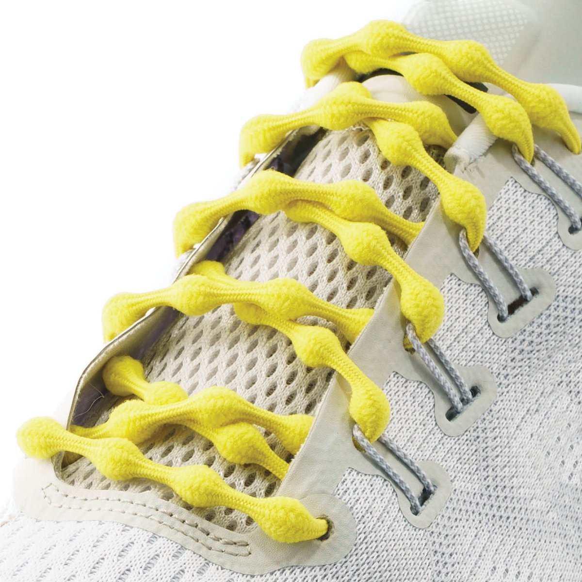 yellow elastic Caterpy No Tie Shoelaces