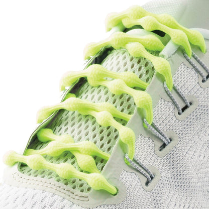 electric yellow elastic Caterpy No Tie Shoelaces