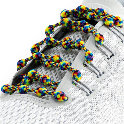 tie dye elastic Caterpy No Tie Shoelaces