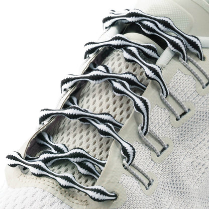 zebra elastic Caterpy No Tie Shoelaces