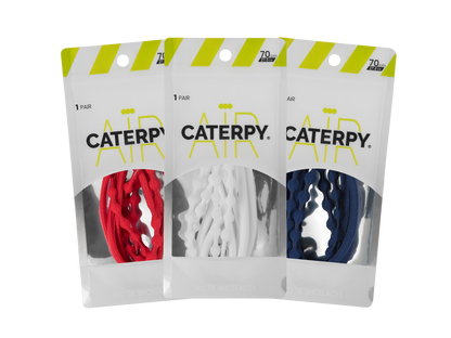 Caterpy Air - No Tie Shoelaces for Lifestyle (3-pack)