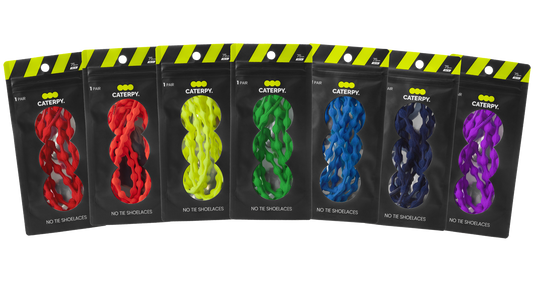 Caterpy Run - No Tie Shoelaces for Performance (7-pack)